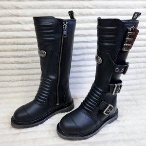 Demonia Bolt  Knee High Combat Boot